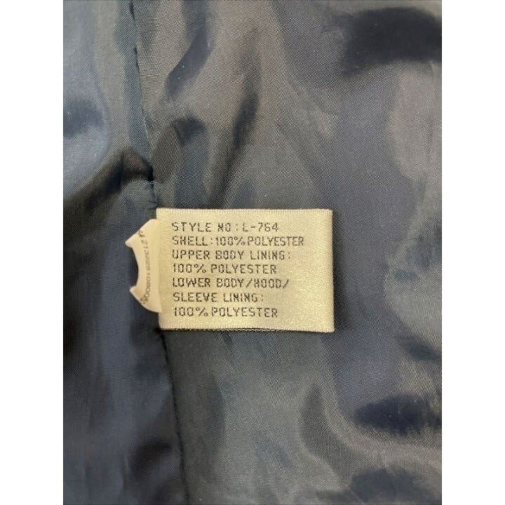 Port Authority Full-Zip Mock-Neck Jacket Women Medium Blue Windbreaker - Picture 4 of 8